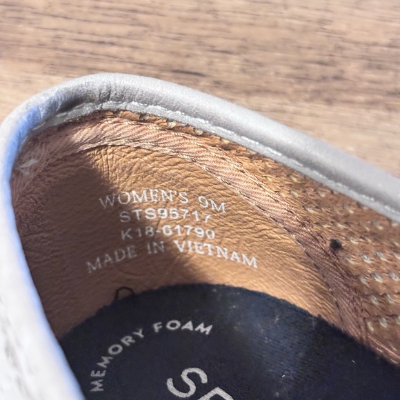 Sperry Women's Grey Perforated Slip-On Seaside Shoes Top-Sider Size 9 - Picture 11 of 13